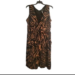 Animal-print cocktail dress